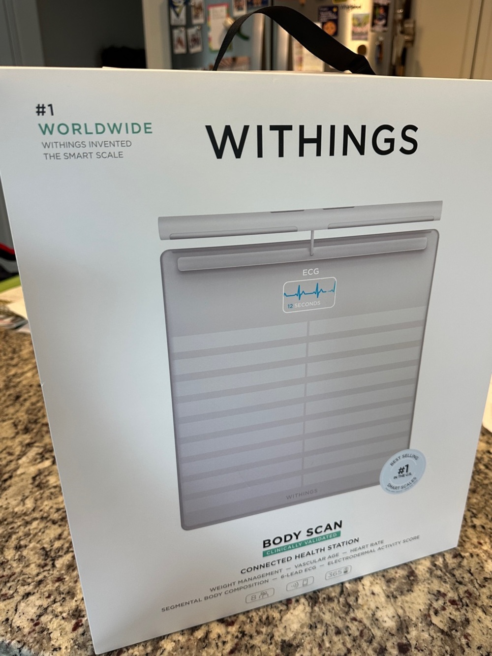 NEW SEALED Withings Body Scan Smart Scale WBS08 – White – 6-Lead ECG